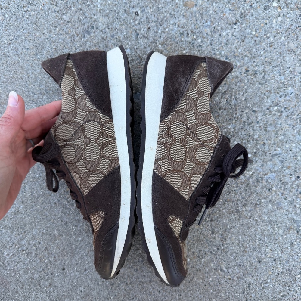 Coach Y2K Mason Signature Jacquard in Brown 38 - Picture 4 of 9